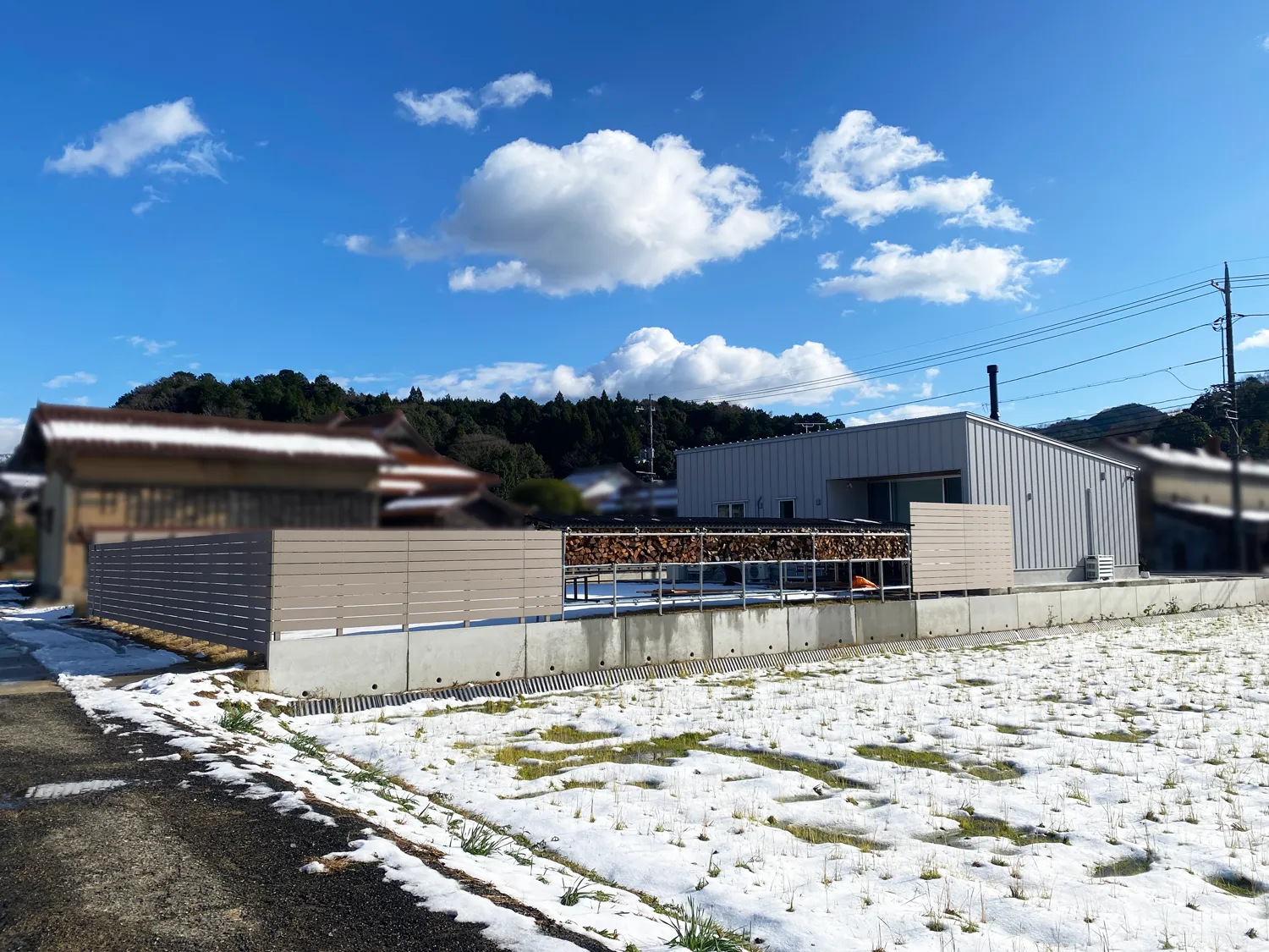 八頭郡・N様邸　広いお庭をまるごと囲む広範囲のフェンス