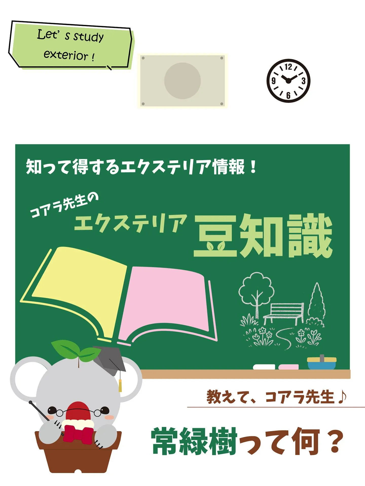 エクステリア豆知識【常緑樹】